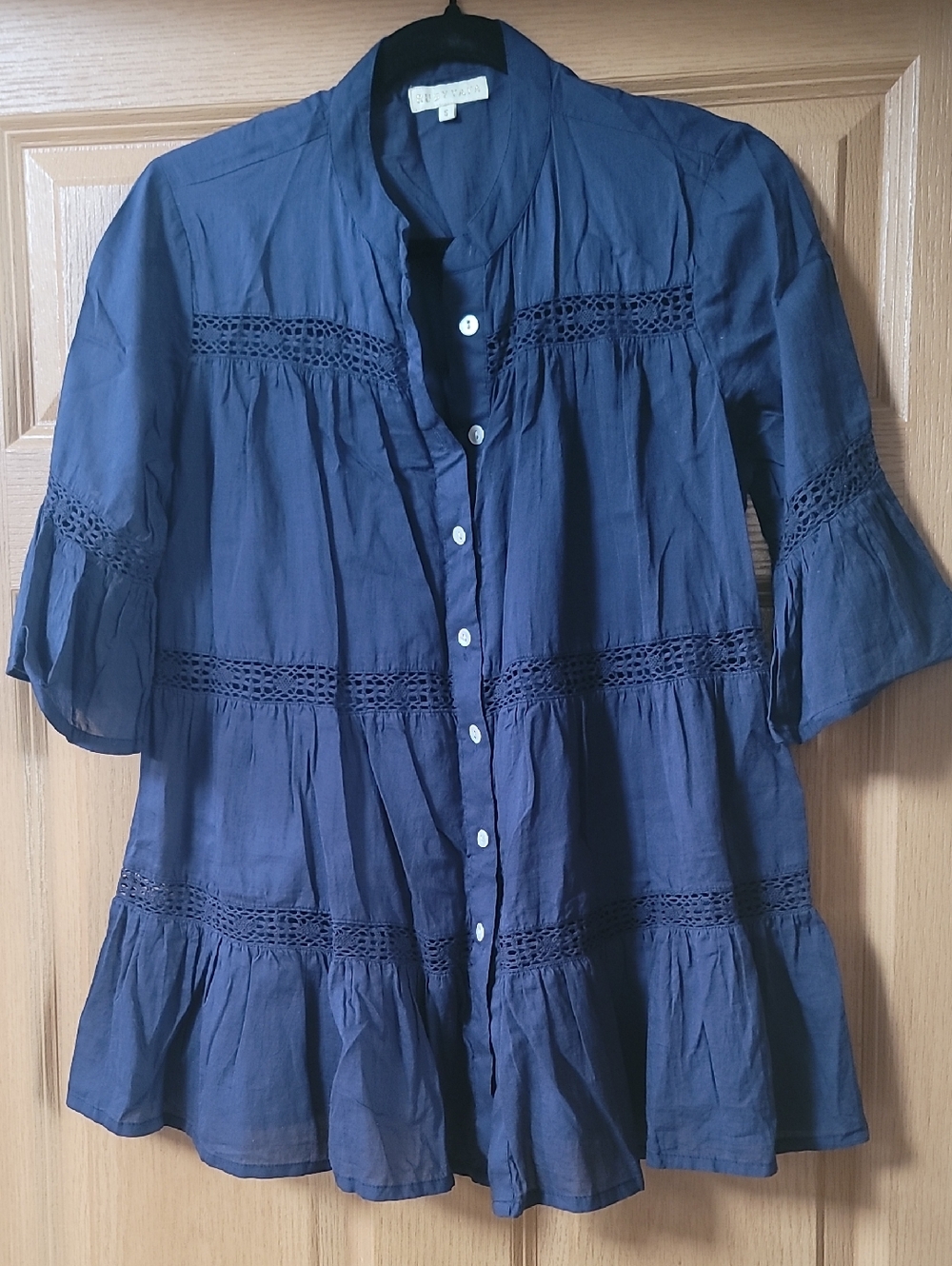 Sundance Navy 100% Cotton Top